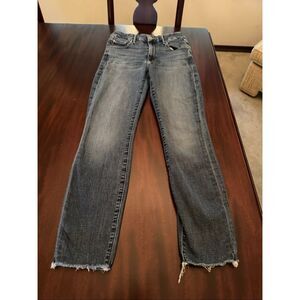 Mother Looker Ankle Fray Jean